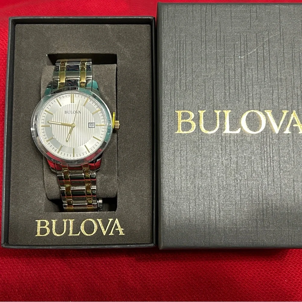Bulova Men's Two-Tone Classic Stainless Steel Watch -‎ 98B263 New With Tags